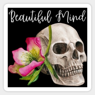 Beautiful Mind Skull Sticker